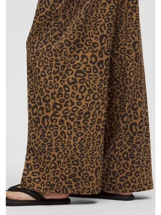 Lululemon Swift Mid-Rise Wide-Leg Pant Leopardo-sz 6 - Picture 5 of 11